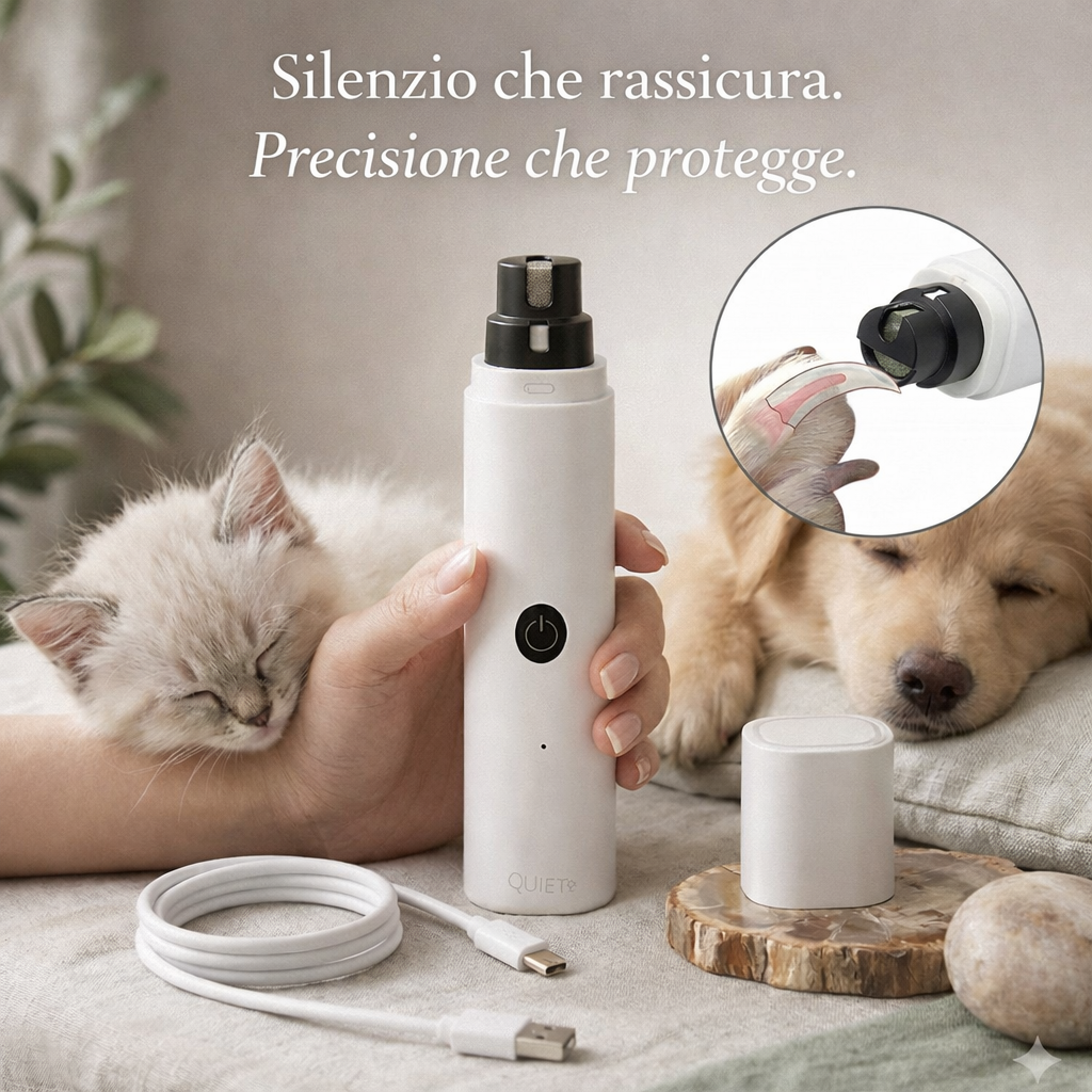 QUIETO™ - Levigatore unghie silenzioso per cani e gatti