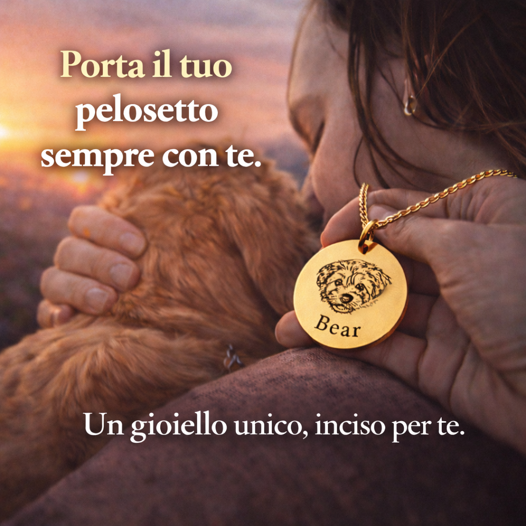 AMICO™ – Collana con il tuo pelosetto inciso