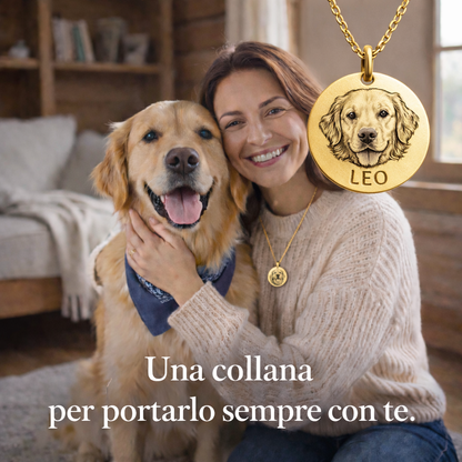 AMICO™ – Collana con il tuo pelosetto inciso