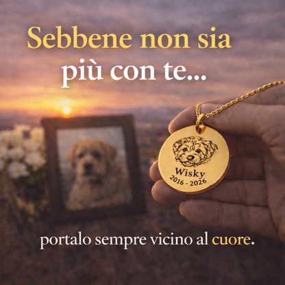 AMICO™ – Collana con il tuo pelosetto inciso