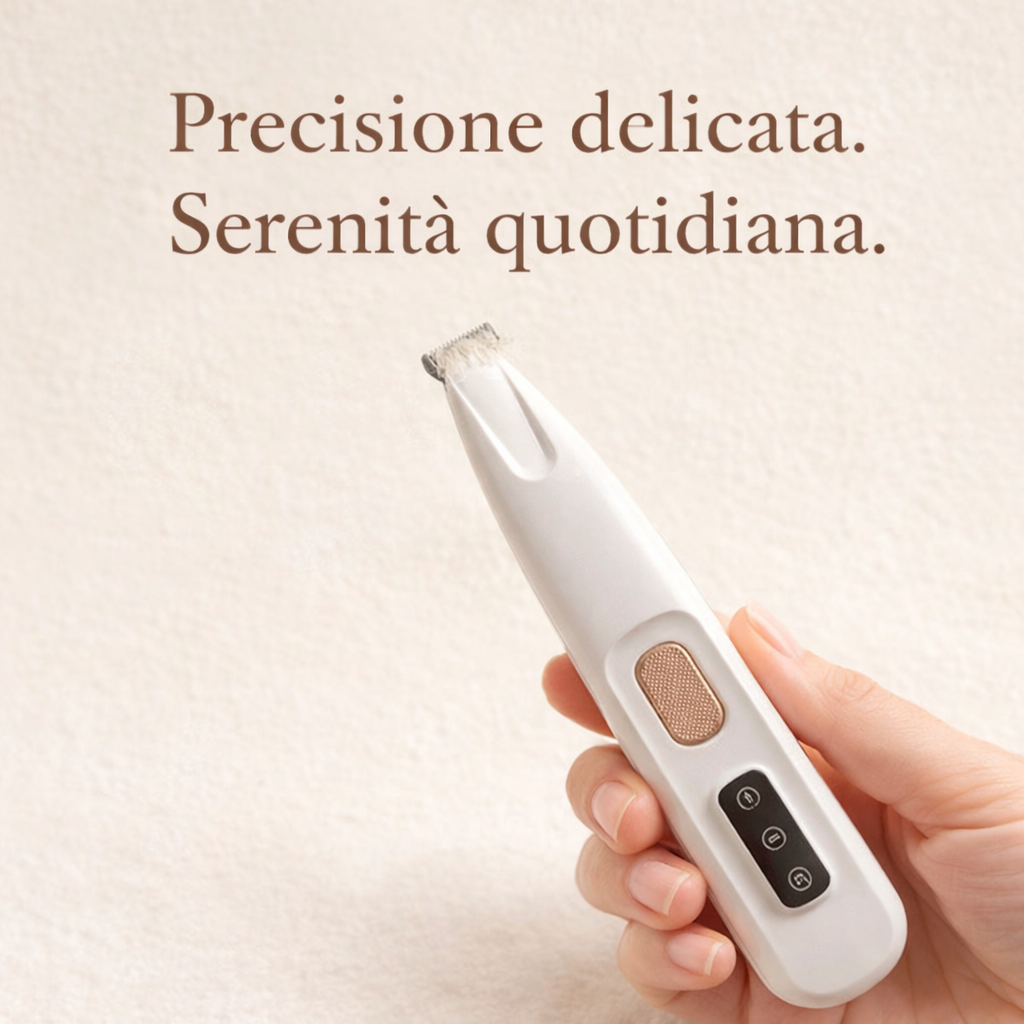 CURA™ – Taglia il pelo nelle zone delicate senza rischio.