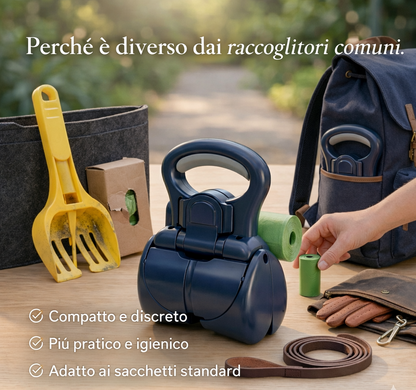 PRONTO™ - Raccoglitore igienico compatto per passeggiate consapevoli