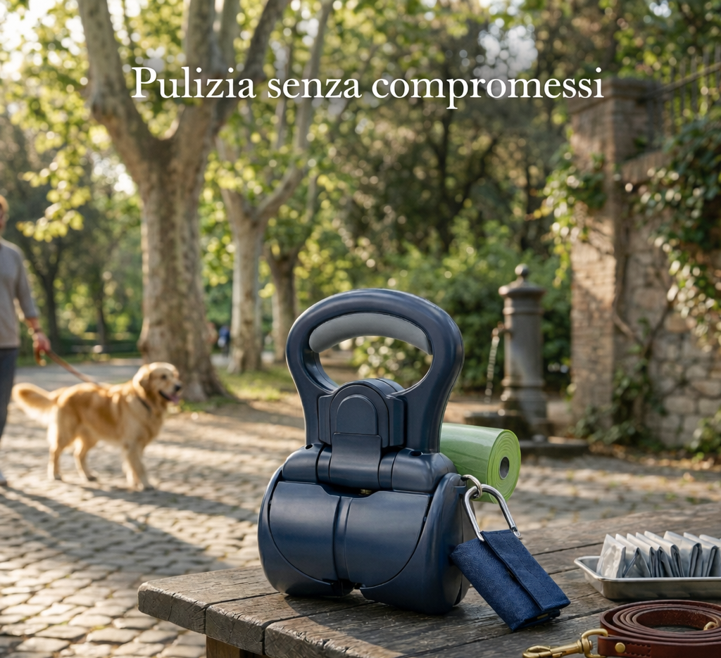 PRONTO™ - Raccoglitore igienico compatto per passeggiate consapevoli